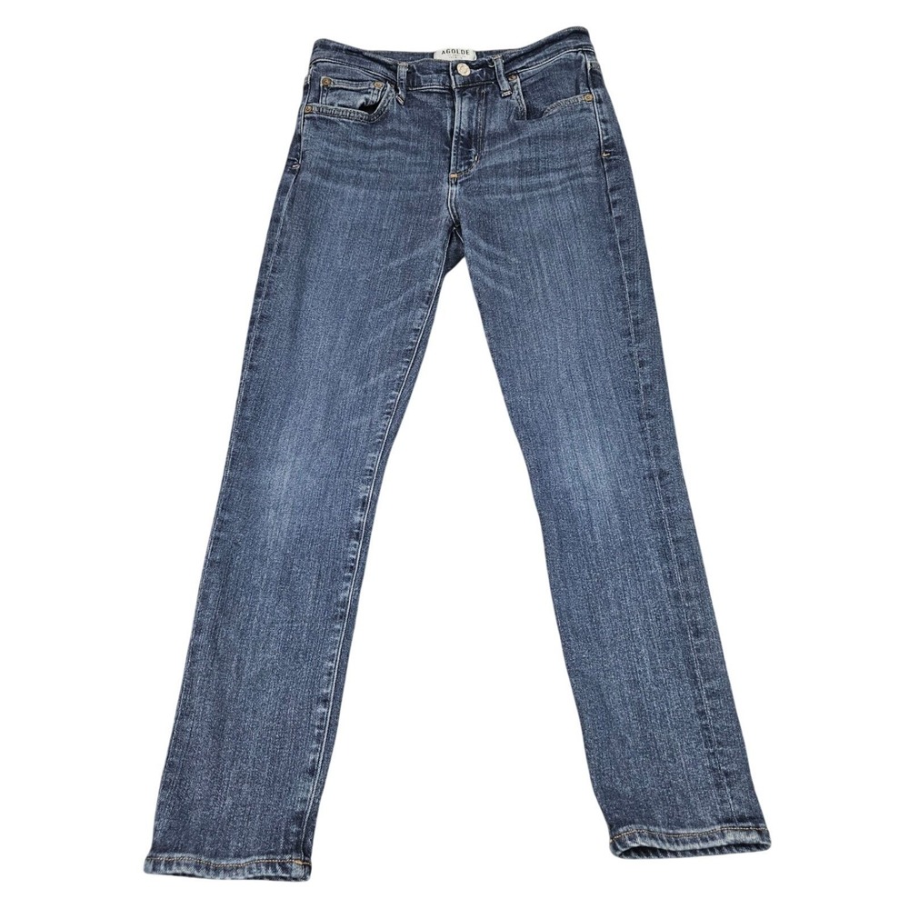 AGOLDE Jeans Womens 27 Blue Straight Leg Stretch Premium Denim Casual Classic